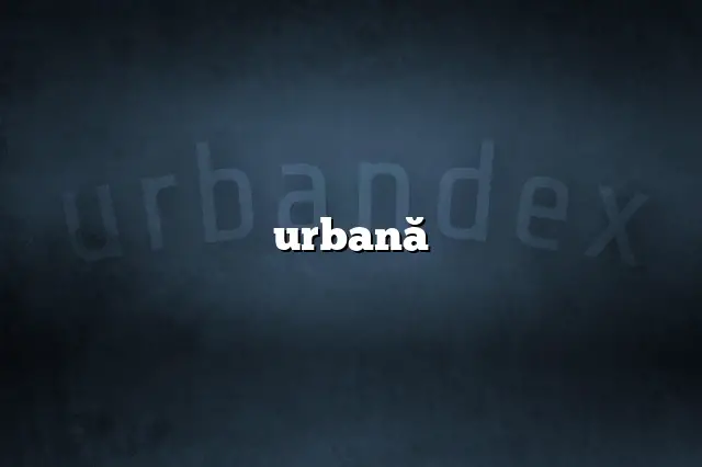 urbană